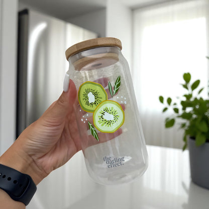 Citrus Kiwi Glass Cup