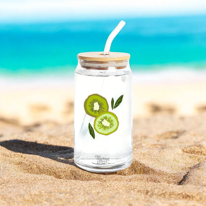 Citrus Kiwi Glass Cup