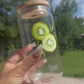Citrus Kiwi Glass Cup
